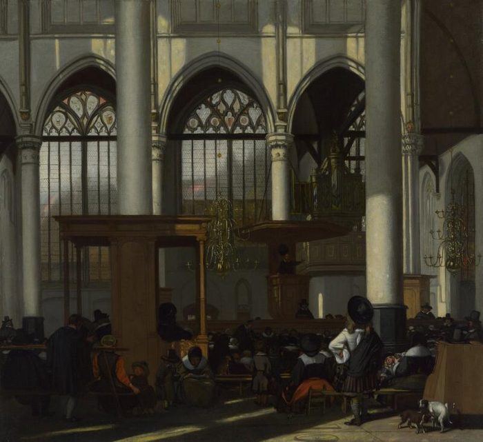 The Interior of the Oude Kerk, Amsterdam, Emanuel de Witte