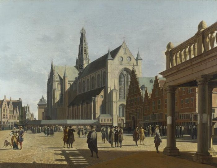 The Market Place and the Grote Kerk at Haarlem, Gerrit Berckheyde