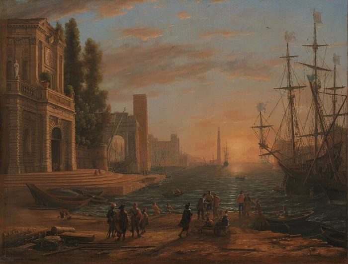 A Seaport, Claude Lorrain