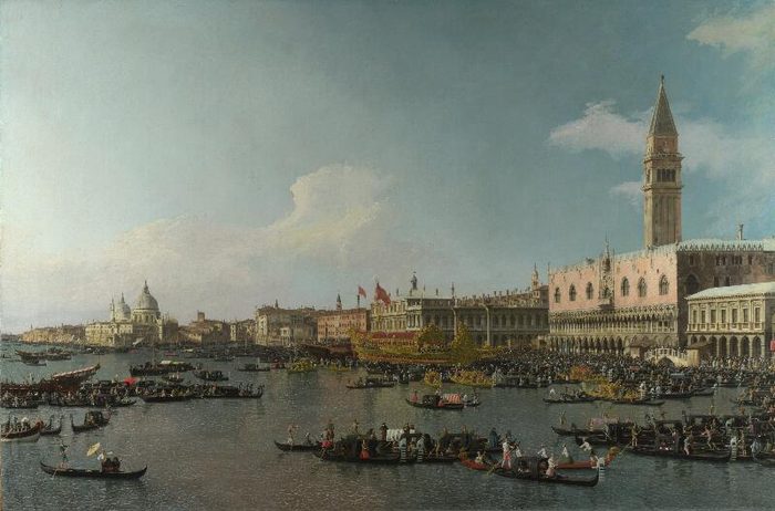 Venice: The Basin of San Marco on Ascension Day, Canaletto