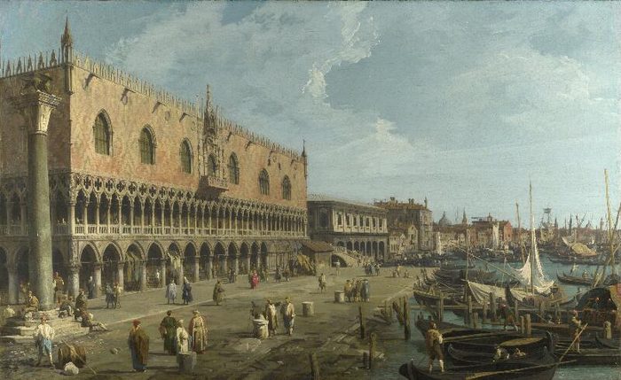 Venice: The Doge’s Palace and the Riva degli Schiavoni, Canaletto