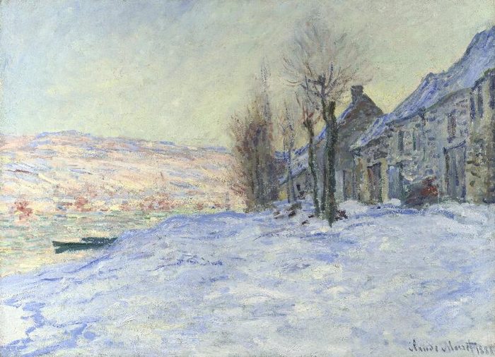 Lavacourt under Snow, Claude Monet