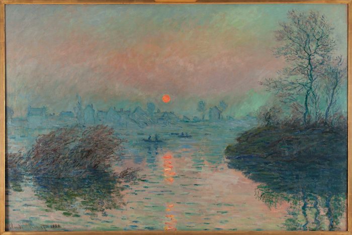 Sunset on the Seine at Lavacourt, Winter Effect, Claude Monet