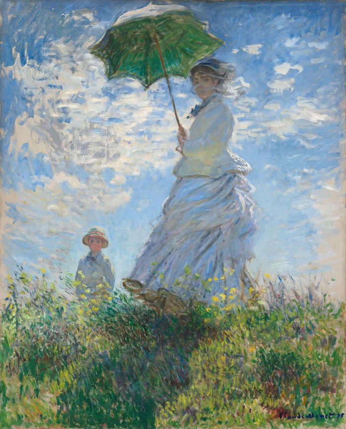 Woman with a Parasol – Madame Monet and Her Son, Claude Monet