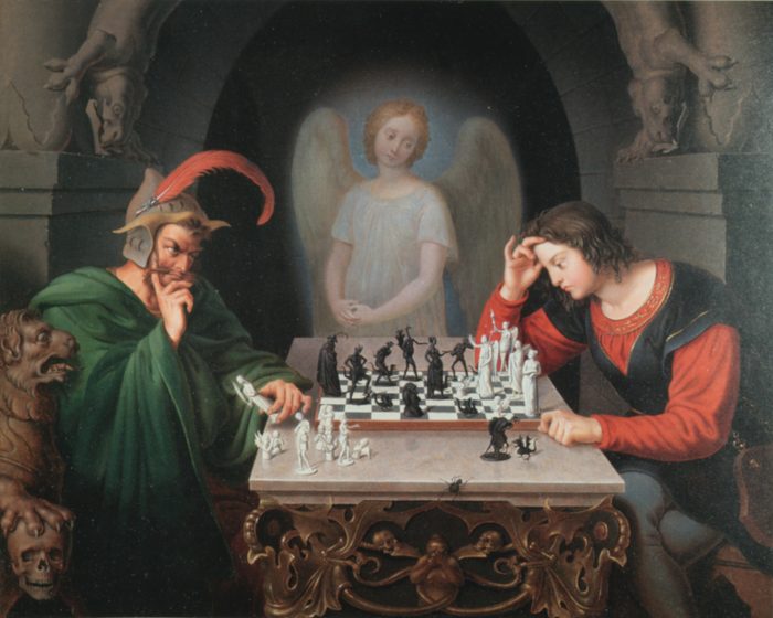 Die Schachspieler (The Chess Players / The Devil’s Checkmate), Friedrich August Moritz Retzsch