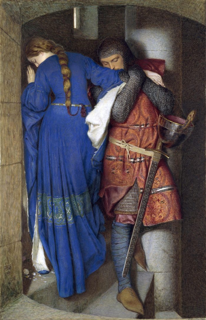 Hellelil and Hildebrand, the Meeting on the Turret Stairs, Frederic William Burton