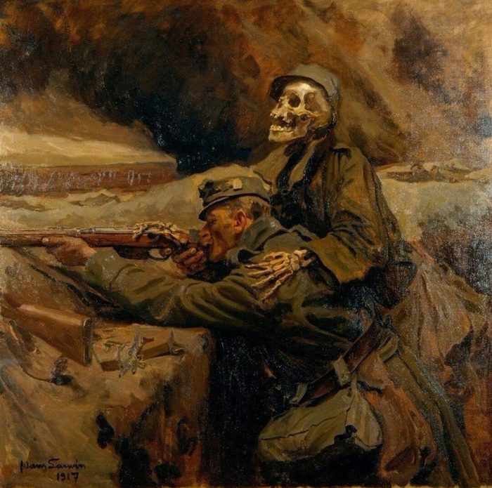 Death and the Soldier (Soldat und Tod), Hans Larwin
