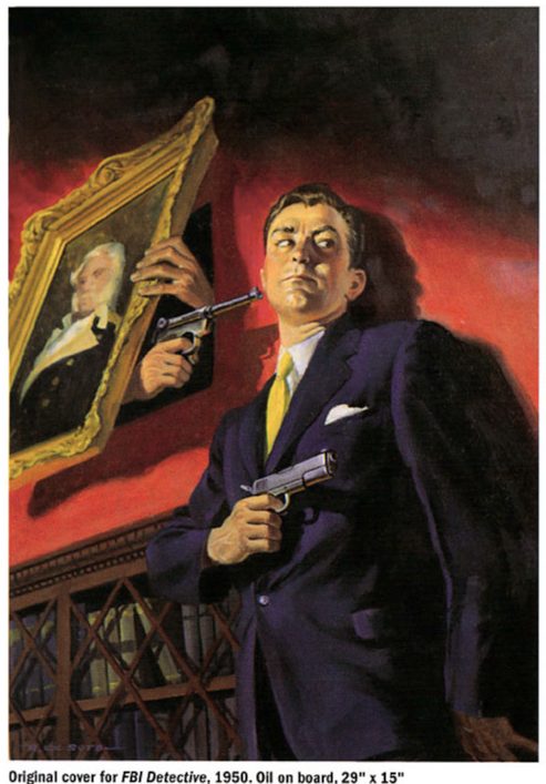 Pulp Detective Cover Illustration, Rafael De Soto