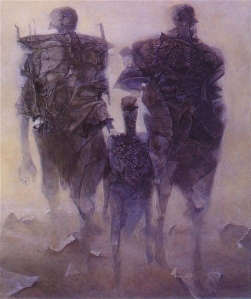 Untitled (Three Figures), Zdzisław Beksiński