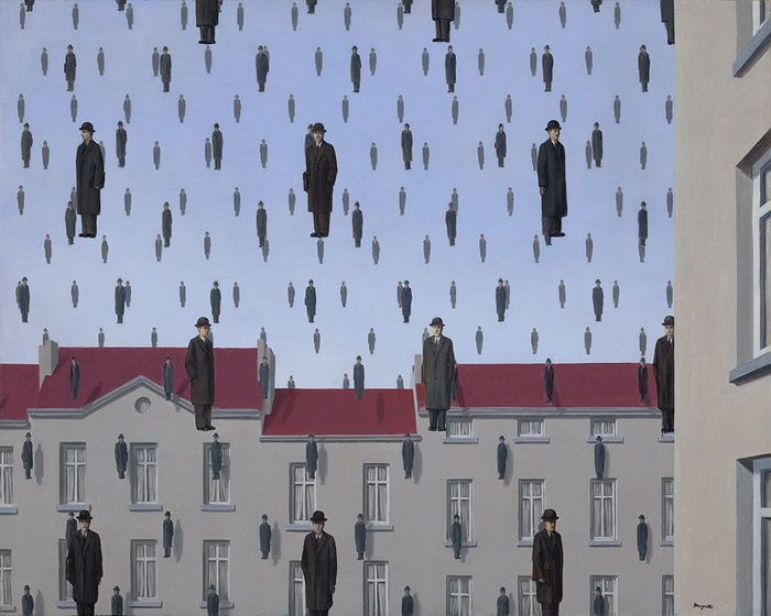 Golconda (Golconde), René Magritte