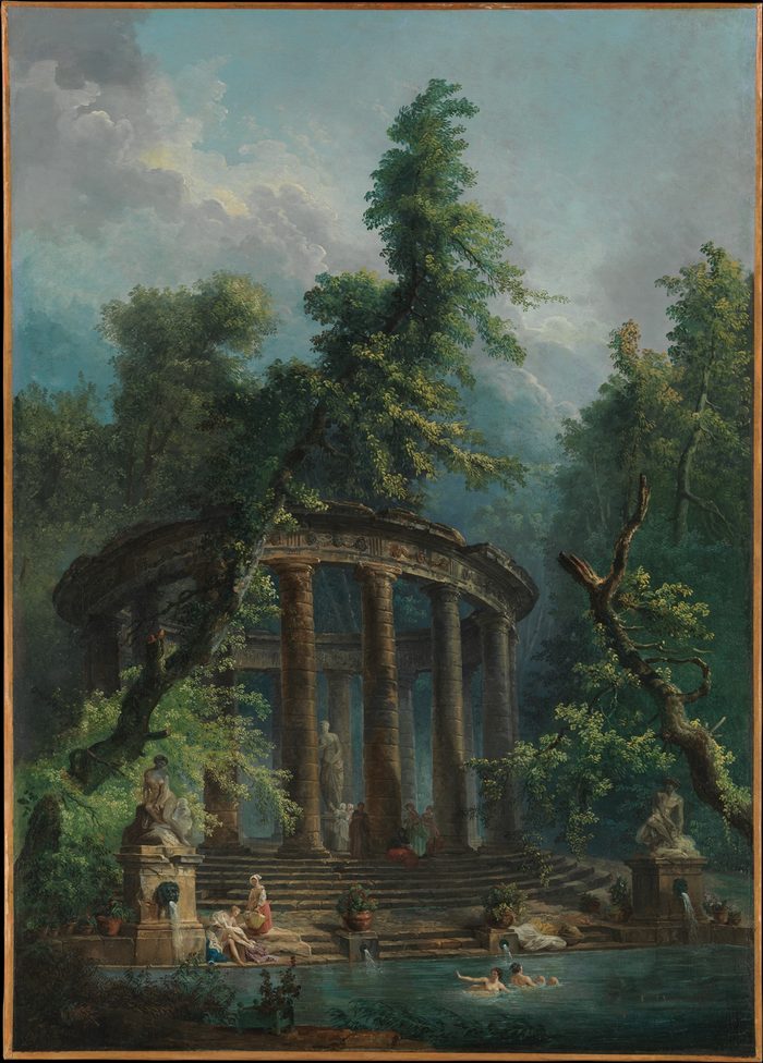 The Bathing Pool, Hubert Robert
