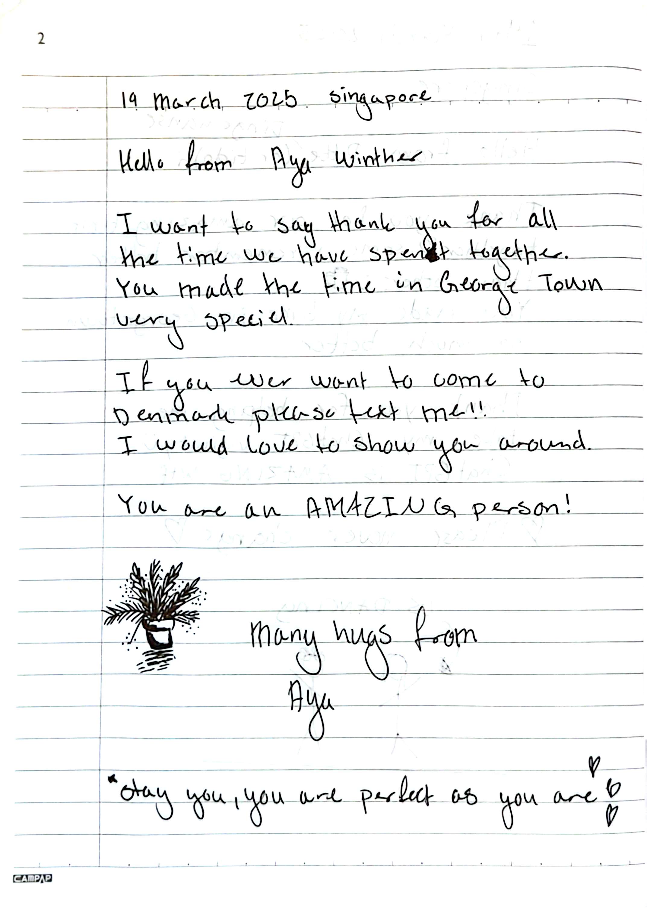 Letter from Aya