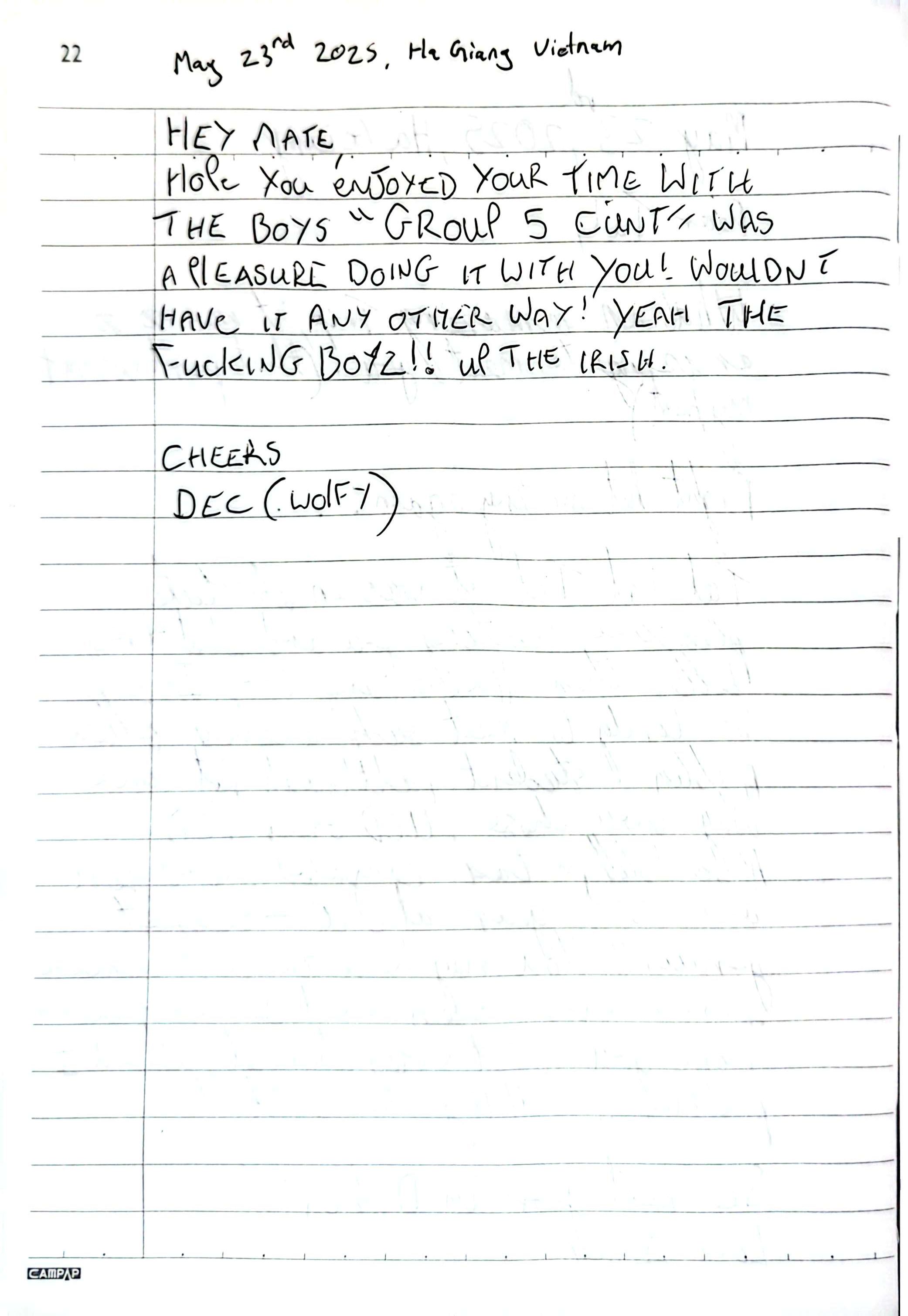 Letter from Dec